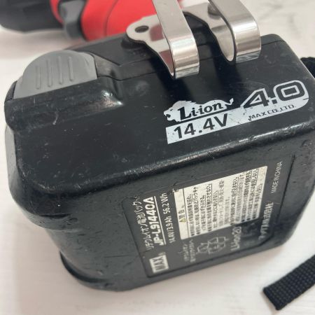 MAX マックス インパクトドライバ PJ-SD101 レッド 充電器・充電池1個・ケース付 コードレス式 14.4v