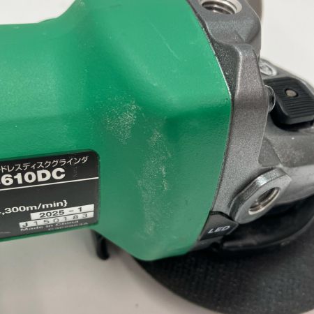 HiKOKI ハイコーキ ディスクグラインダー G3610DC グリーン 本体のみ コードレス式 105mm 36v