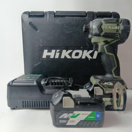 HiKOKI ハイコーキ インパクトドライバ WH36DC オリーブ 充電器・充電池2個・ケース付 コードレス式 36v