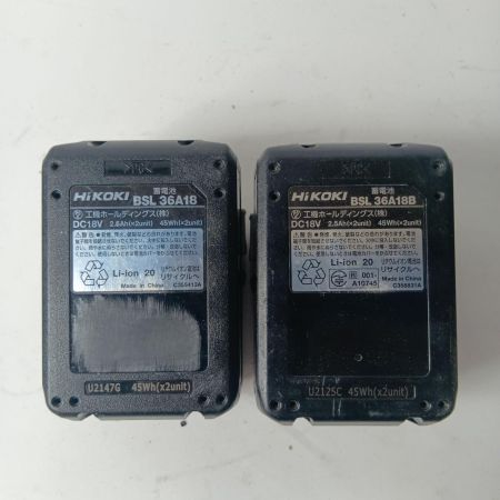 HiKOKI ハイコーキ インパクトドライバ WH36DC オリーブ 充電器・充電池2個・ケース付 コードレス式 36v