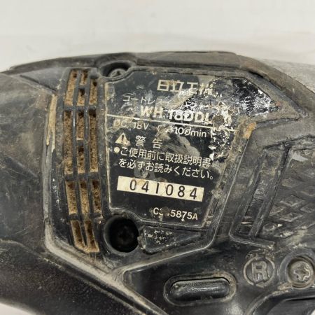 HITACHI 日立 工具 締め付け工具 インパクトドライバ WH18DDL ブラック 本体のみ コードレス式 18v