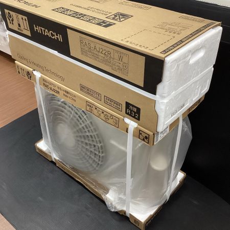 HITACHI 日立 ルームエアコン 白くまくん RAS-AJ22R 主に６畳用 2024年製 室外機セット