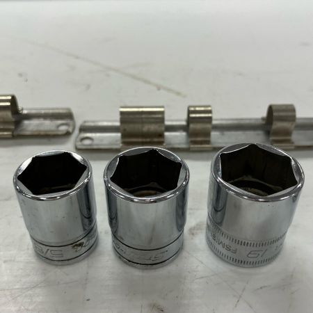 Snap-on スナップオン ソケット 12点ｾｯﾄ 1/4・5/16・3/8・7/16・1/2・9/16・5/8・11/16・19・3/4・13/16・7/8