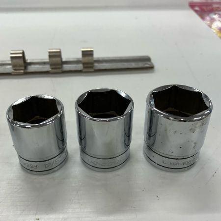 Snap-on スナップオン ソケット 12点ｾｯﾄ 1/4・5/16・3/8・7/16・1/2・9/16・5/8・11/16・19・3/4・13/16・7/8