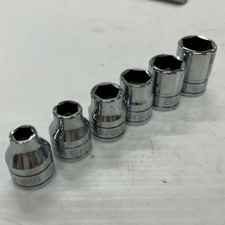 Snap-on スナップオン ソケット 12点ｾｯﾄ 1/4・5/16・3/8・7/16・1/2・9/16・5/8・11/16・19・3/4・13/16・7/8