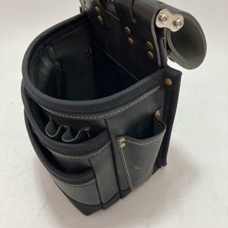 KNICKS ニックス 総ヌメ革3段腰袋 KGB-301DDX ブラック