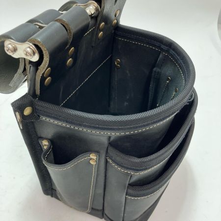 KNICKS ニックス 総ヌメ革3段腰袋 KGB-301DDX ブラック