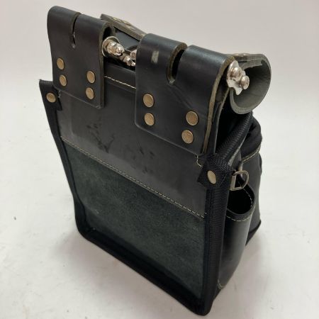 KNICKS ニックス 総ヌメ革3段腰袋 KGB-301DDX ブラック