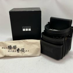 KNICKS ニックス 総ヌメ革3段腰袋 KBS-301DD ブラック Bランク