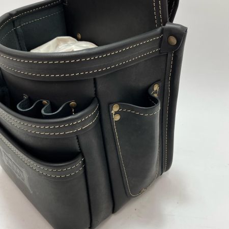 KNICKS ニックス 総ヌメ革3段腰袋 KBS-301DD ブラック