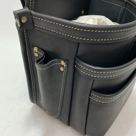 KNICKS ニックス 総ヌメ革3段腰袋 KBS-301DD ブラック