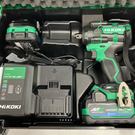 HiKOKI ハイコーキ コードレスインパクトレンチ WR 36DH グリーン 充電器・充電池2個・ケース付 36v