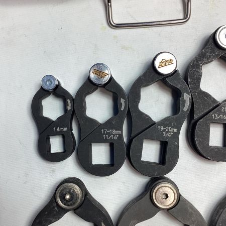 HASCO ハンドツール バタフライレンチ 8本セット 14mm,17-18mm,19-20mm,21-22mm,23-24mm,27mm,30mm,32mm ケース付