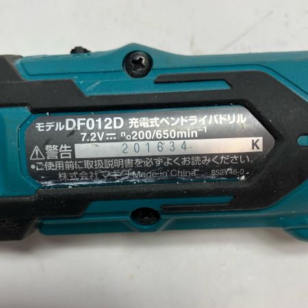 MAKITA マキタ 工具 ペンドライバドリル DF012DSHX 充電器・充電池2個・ケース付 7.2v