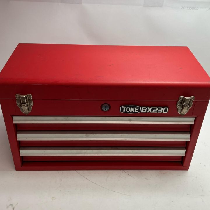 TONE トネ 工具 工具セット BX230 レッド ツール付3段・鍵付き - 中古 