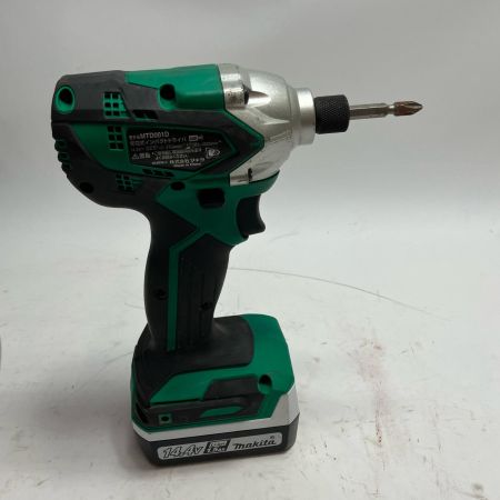 MAKITA マキタ 工具 インパクトドライバ MTD001DSX グリーン 充電器・充電池2個・ケース付 14.4v