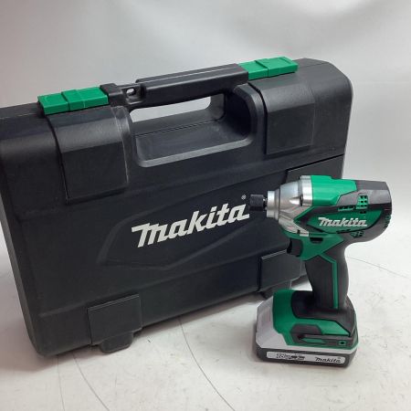 MAKITA マキタ 工具 インパクトドライバ MTD002DSAX グリーン 充電器・充電池2個・ケース付 コードレス式 18v