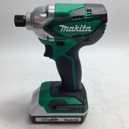 MAKITA マキタ 工具 インパクトドライバ MTD002DSAX グリーン 充電器・充電池2個・ケース付 コードレス式 18v