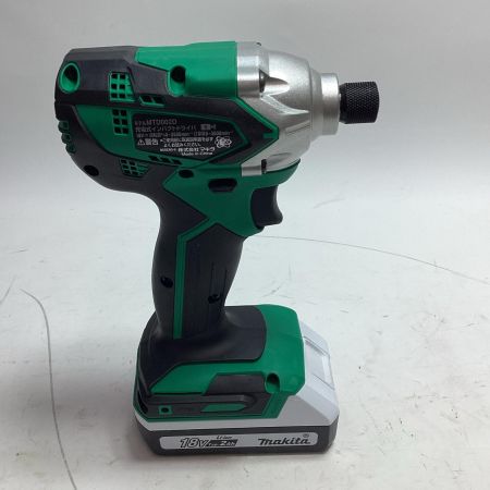 MAKITA マキタ 工具 インパクトドライバ MTD002DSAX グリーン 充電器・充電池2個・ケース付 コードレス式 18v