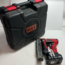 MAX マックス 工具 フィニッシュネイラ TJ-35FN1 レッド 充電器・充電池1個・ケース付 コードレス式 Bランク