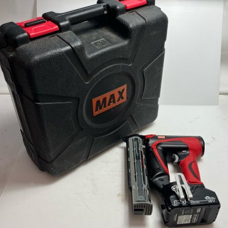 MAX マックス 工具 フィニッシュネイラ TJ-35FN1 レッド 充電器・充電池1個・ケース付 コードレス式