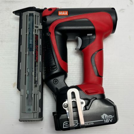 MAX マックス 工具 フィニッシュネイラ TJ-35FN1 レッド 充電器・充電池1個・ケース付 コードレス式