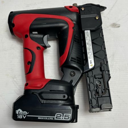 MAX マックス 工具 フィニッシュネイラ TJ-35FN1 レッド 充電器・充電池1個・ケース付 コードレス式