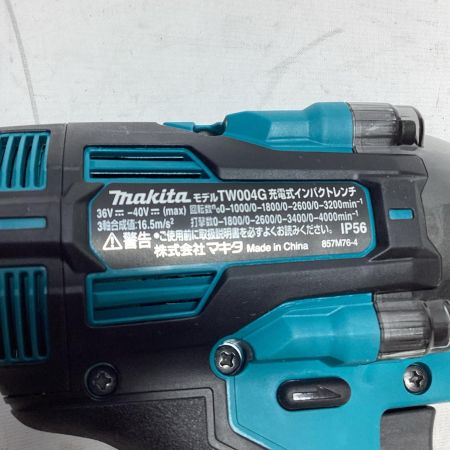 MAKITA マキタ 工具 インパクトレンチ TW004G ブルー 未使用品 充電器・充電池2個・ケース付 コードレス式 40v