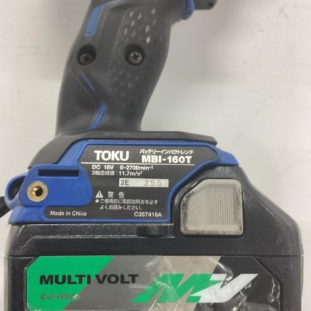 TOKU インパクトレンチ 充電器・充電池2個・ケース付 36v MBI-160T