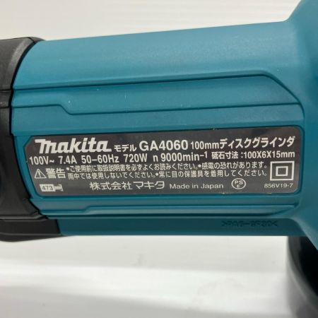 MAKITA マキタ 工具 ディスクグラインダー　未使用品(S) コード式 100v　  GA4060 ブルー