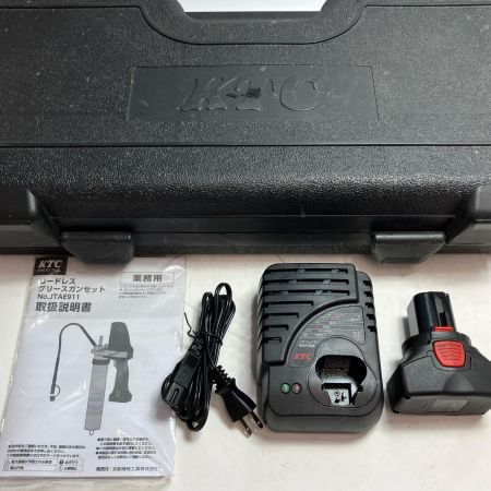 KTC ケーティーシー グリースガン 充電器・充電池1個・ケース付 JTAE911