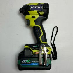 HiKOKI ハイコーキ インパクトドライバ  充電器・充電池2個・ケース付 36v JO504203 WH 36DD イエロー Aランク