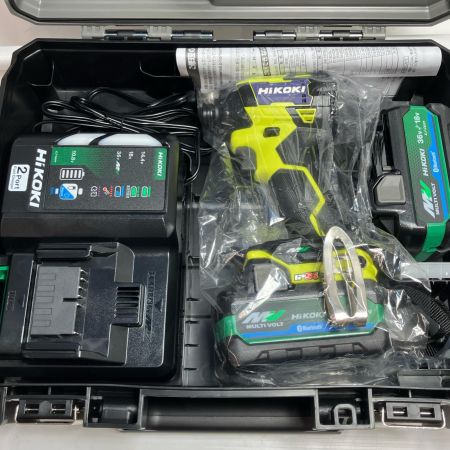 HiKOKI ハイコーキ インパクトドライバ  充電器・充電池2個・ケース付 36v JO504203 WH 36DD イエロー