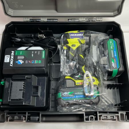 HiKOKI ハイコーキ インパクトドライバ  充電器・充電池2個・ケース付 36v JO504202 WH 36DD イエロー