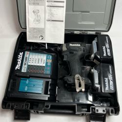 MAKITA マキタ 充電器・充電池2個・ケース付コードレス式 18v インパクトドライバ  TD173DRGXB ブラック Bランク
