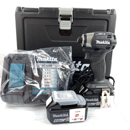  MAKITA マキタ 18V 充電式インパクトドライバ (バッテリ2個・充電器・ケース付）PSEマークあり TD173DRGXB ブラック