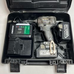 HiKOKI ハイコーキ 充電器・充電池2個・ケース付 18v カスタムハウジングインパクトドライバ  18DDL2 グレー Bランク