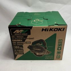 HiKOKI ハイコーキ 切断工具 ードレス式 150mm 36vチップソーカッター  CD 3605DB グリーン Sランク