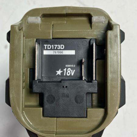 MAKITA マキタ インパクトドライバ 本体のみ コードレス式 18v TD173D オリーブ