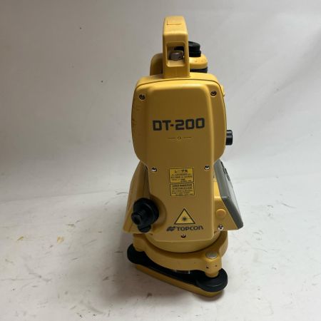 TOPCON 工具関連用品 デジタルセオドライト ケース付 コードレス式 付属品あり DT-200 イエロー