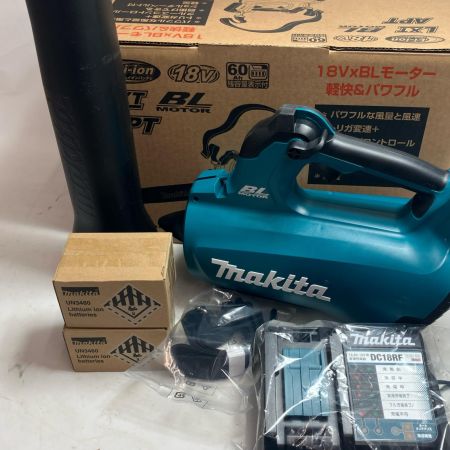 MAKITA マキタ ブロワ　ﾊﾞｯﾃﾘｰ２つ・充電器付き　未使用品 MUB184DRGX ブルー