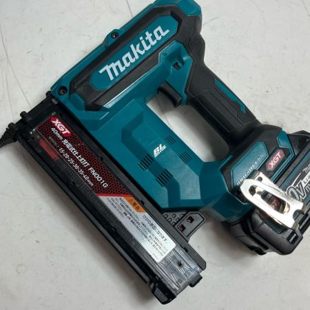 MAKITA マキタ 充電式仕上釘打  程度B ケース付・充電池1ケ 40v 2.5Ah 22232 キズ・ヨゴレ有 FN001GZK ブルー