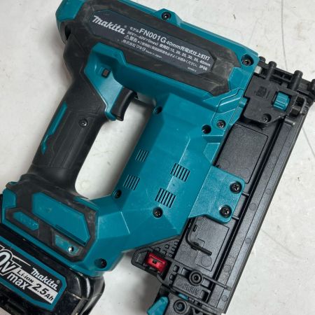 MAKITA マキタ 充電式仕上釘打  程度B ケース付・充電池1ケ 40v 2.5Ah 22232 キズ・ヨゴレ有 FN001GZK ブルー
