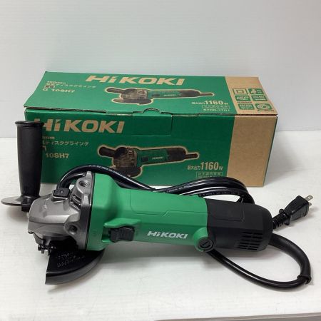 HiKOKI ハイコーキ ディスクグラインダー HiKOKI G10SH7 グリーン 未使用品　コード式 100mm 100v C651460 G10SH7 グリーン