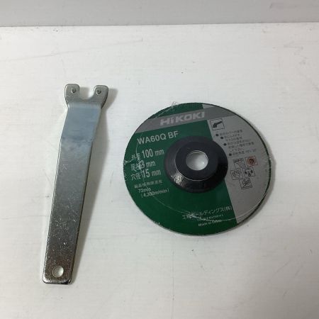 HiKOKI ハイコーキ ディスクグラインダー HiKOKI G10SH7 グリーン 未使用品　コード式 100mm 100v C651460 G10SH7 グリーン