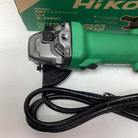 HiKOKI ハイコーキ ディスクグラインダー HiKOKI G10SH7 グリーン 未使用品　コード式 100mm 100v C651458 G10SH7 グリーン