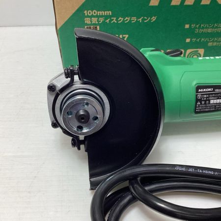 HiKOKI ハイコーキ ディスクグラインダー HiKOKI G10SH7 グリーン 未使用品　コード式 100mm 100v C651458 G10SH7 グリーン