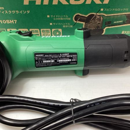 HiKOKI ハイコーキ ディスクグラインダー HiKOKI G10SH7 グリーン 未使用品　コード式 100mm 100v C651458 G10SH7 グリーン