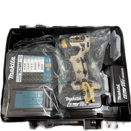 MAKITA マキタ 工具 締め付け工具 インパクトドライバ 未使用品(S) 充電器・充電池2個・ケース付 コードレス式 18v 901142 TD173DGXPG プレミアムグレージュ
