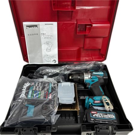 MAKITA マキタ 工具 締め付け工具 ドライバドリル  未使用品(S) 充電器・充電池2個・ケース付 コードレス式 40v 82571Y DF001GRDX ブルー
